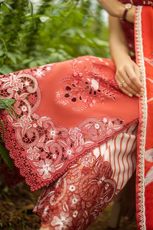 Lawn - 3PC Embroidered Shirt with Digital Printed Jacquard Dupatta - 1175 - Sapphire Studios