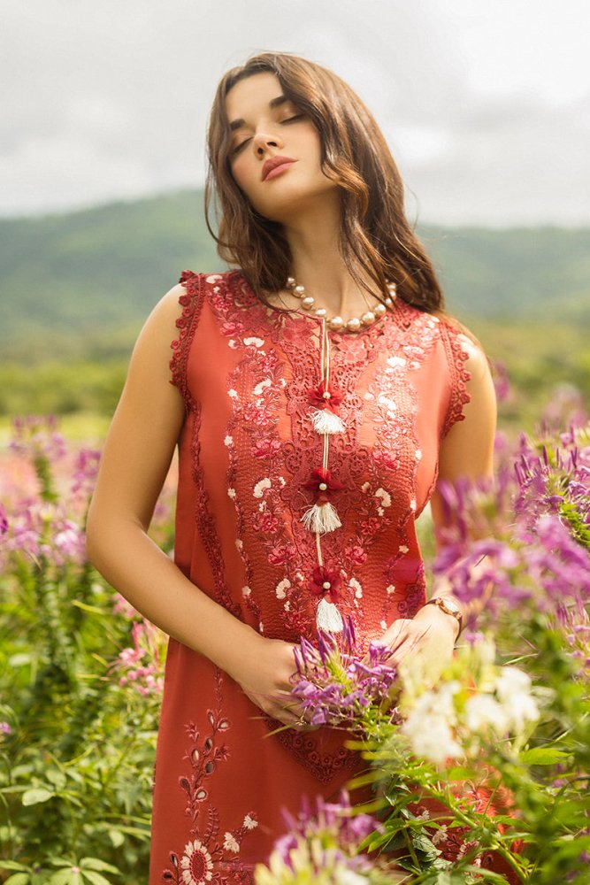 Lawn - 3PC Embroidered Shirt with Digital Printed Jacquard Dupatta - 1175 - Sapphire Studios
